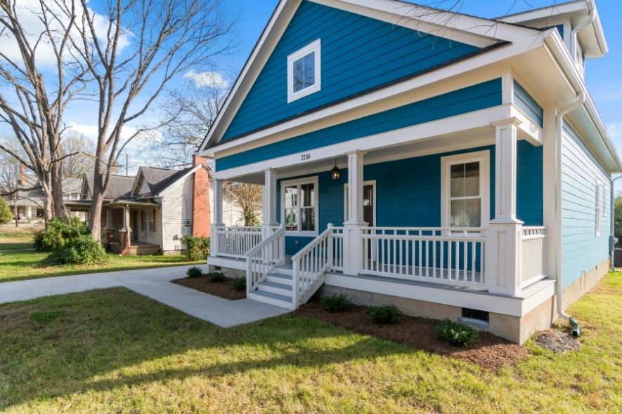 blue house