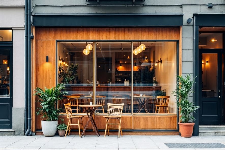small coffee shop outdoors