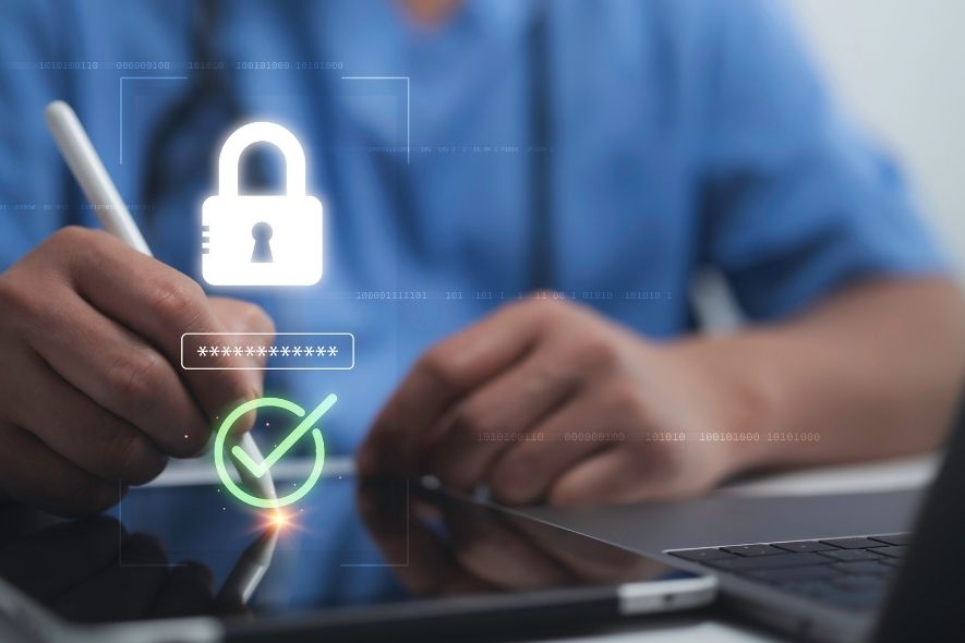 security lock on computer
